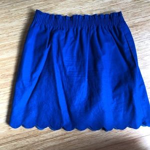 J.Crew scalloped skirt